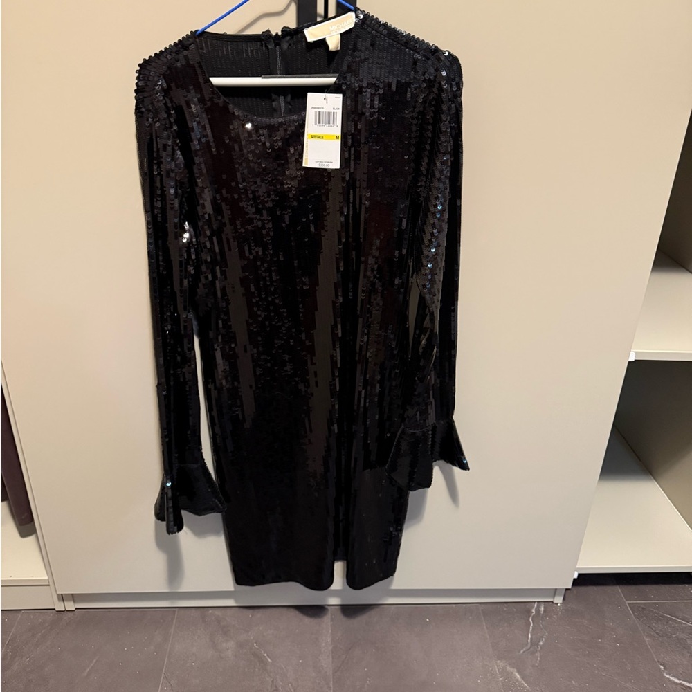 Michael Kors Black Sequin Dress